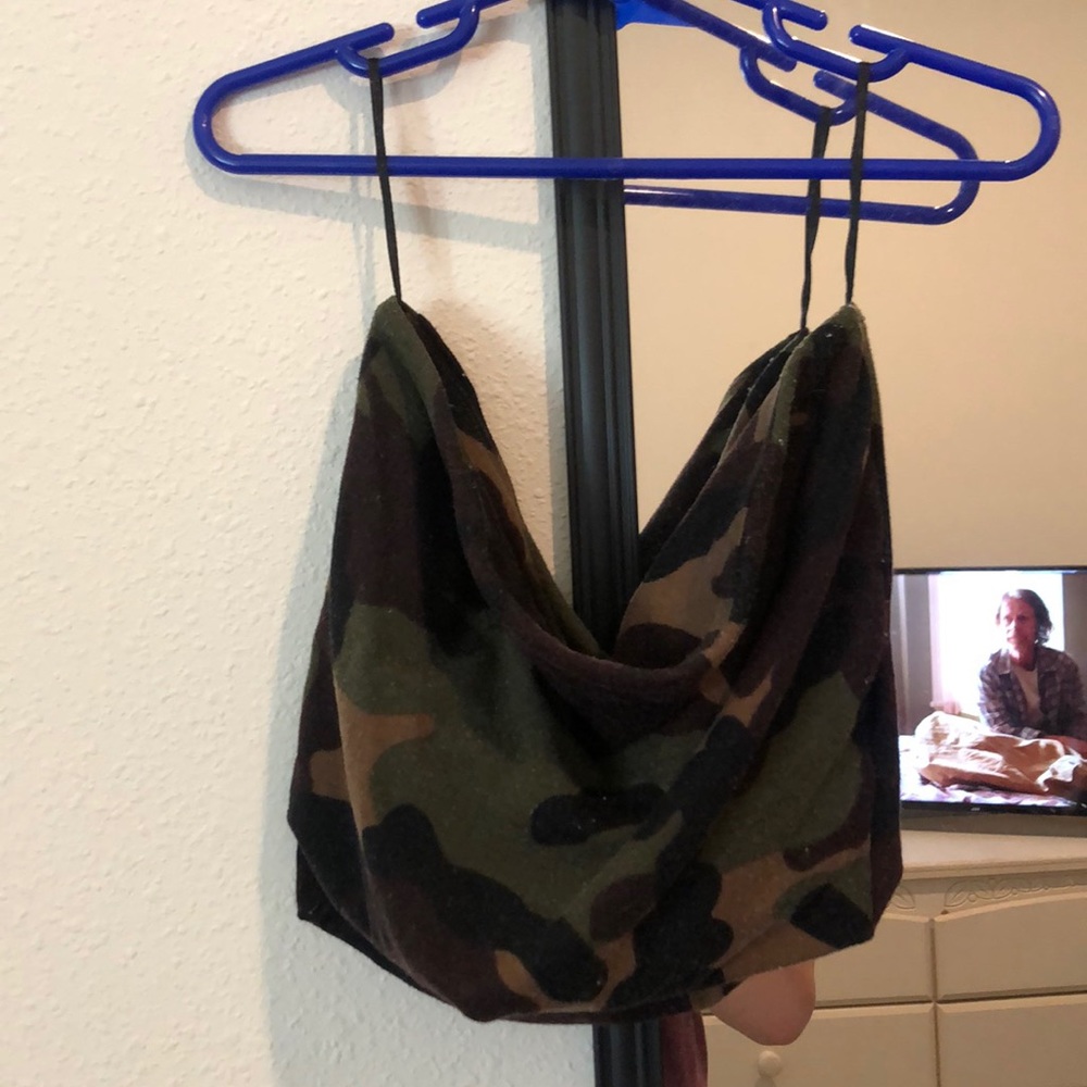 camo tube top